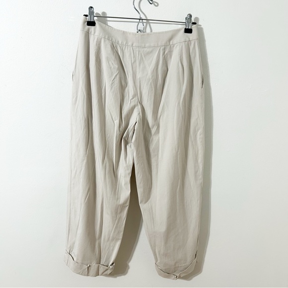 Ann Taylor Stretch Classic Khaki Ankle-Length Cropped Pants Side Pockets - Picture 7 of 10